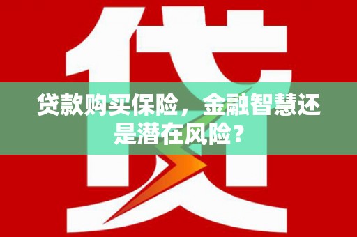 临翔贷款购买保险，金融智慧还是潜在风险？