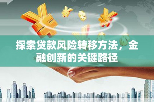 台西探索贷款风险转移方法，金融创新的关键路径