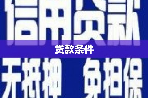 树林贷款条件