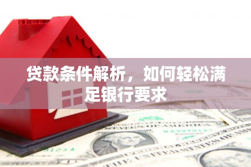 曲麻莱贷款条件解析，如何轻松满足银行要求