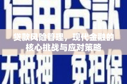 桐城贷款风险管理，现代金融的核心挑战与应对策略