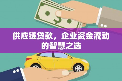 宁陵供应链贷款，企业资金流动的智慧之选