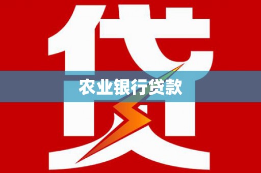 芗城农业银行贷款