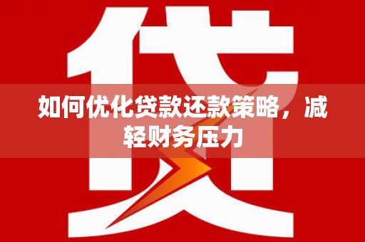 临武如何优化贷款还款策略，减轻财务压力