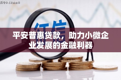 黄骅平安普惠贷款，助力小微企业发展的金融利器