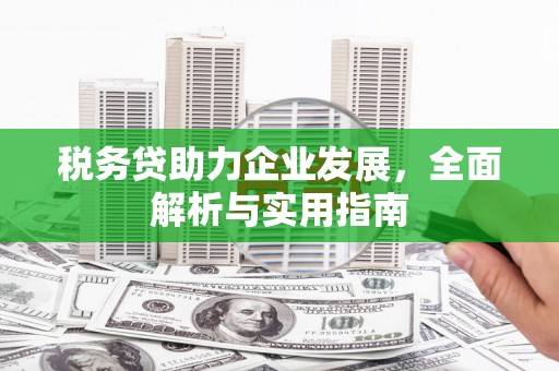 石景山税务贷助力企业发展，全面解析与实用指南