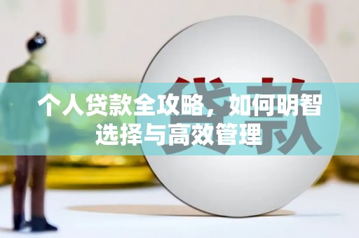 当阳个人贷款全攻略，如何明智选择与高效管理