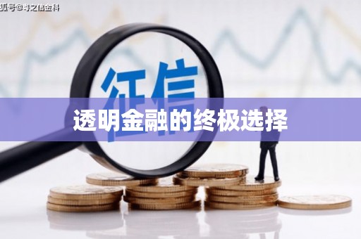 信州透明金融的终极选择