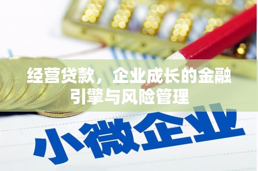 全州经营贷款，企业成长的金融引擎与风险管理