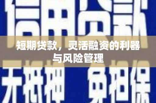 富裕短期贷款，灵活融资的利器与风险管理