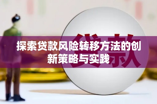 甘州探索贷款风险转移方法的创新策略与实践